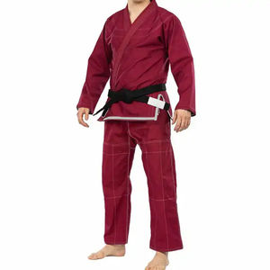 Men's Maroon BJJ Kimono Regular Fit 100% Cotton Durable Adult Martial Arts Wear - Product Image 1