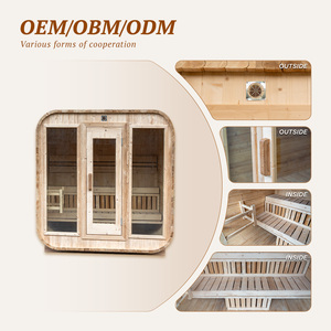 Sauna tipo cápsula para estaciones de esquí, de cedro rojo y pino termotratado, panorámica, con certificación ETL y <span class=keywords><strong>CSA</strong></span>, WiFi inteligente, 240V, DDP, para EE. UU. y Canadá, para inmersión en agua fría - Product Image 5