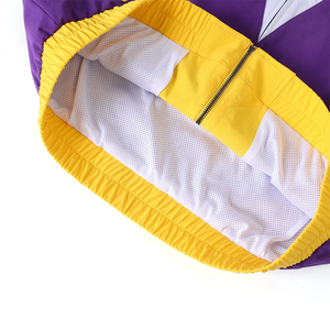 Blouson coupe-vent violet LSU personnalisé le plus tendance, à fermeture éclair intégrale, pour fraternité, séchage rapide, léger, vente en gros, commande en gros 2026 - Product Image 4