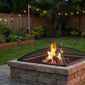 Minimalist Metal <b>Fire</b> <b>Pit</b> Bowl for Stylish Outdoor Gatherings - Product Image 1