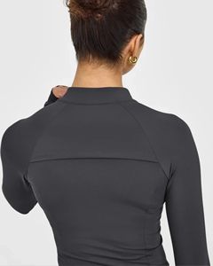 Chaqueta deportiva de running para mujer, personalizada, de ajuste ceñido, de secado rápido, con cremallera completa, orificios para los pulgares, ventilación trasera, para yoga, entrenamiento y gimnasio, que realza el contorno corporal. - Product Image 5