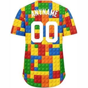 Maillot de baseball personnalisé par sublimation – T-shirt de sport confortable pour les équipes scolaires et de ligue - Product Image 2