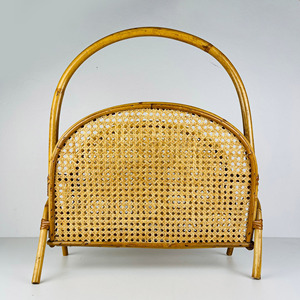 Magnifique porte-revues en rotin artisanal, à prix abordable, pour la décoration des bureaux à domicile. - Product Image 4