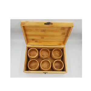 Rustic Wooden Spice <b>Box</b> with Multiple Compartments Kitchen Masala Organizer for <b>Herbs</b> Seasonings and Condiments - Product Image 5