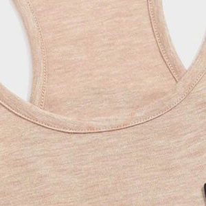 Men Solid Color Knitted Tank Top O-Neck Casual Style Athletic Fit Workout Vest Stretchable Fabric Light Pink - Product Image 3