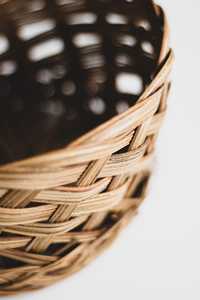Vintage Woven Plant <b>Basket</b> <b>Small</b> Bamboo Planter Farmhouse Decor Natural Rattan <b>Storage</b> Flower Pot Wholesale Supplier Manufacture - Product Image 5