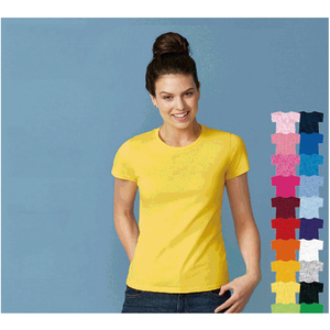 T-shirt noir à col rond pour femme, manches courtes, coupe classique, couleur unie, 100% coton molletonné, respirant, écologique, anti-UV - Product Image 5
