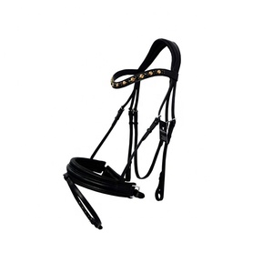 Brida doble Weymouth en cuero patentado producto de caballo de alta calidad - Product Image 6