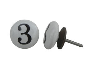 Boutons de meubles décoratifs en céramique faits à la main, poignées de tiroir blanches et noires pour commode, armoire, cuisine, bar à domicile, installation facile - Product Image 2
