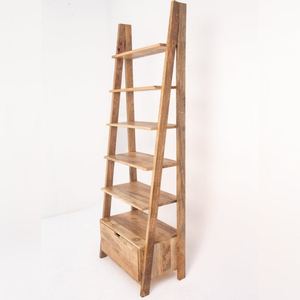 Librería de Madera con Cajón Vandana Merino Orion Ladder, Mueble de Almacenamiento Moderno de Madera Maciza - Product Image 1