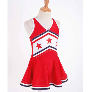 Tenue de danse et de cheerleading pour femmes, personnalisable avec logo, en tissu polyester Dry Fit, haut dos nageur et jupe taille élastique, pour équipes scolaires 2026 - Product Image 1