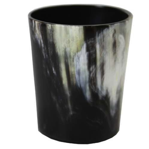 Verres à shot authentiques en corne de Viking, faits à la main, avec base en bois naturel et verre poli, pour shots de rhum, idéal pour les fêtes - Product Image 3