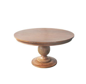 Présentoir à gâteau traditionnel en bois avec détails sculptés pour décoration de fête de présentation de gâteau rustique arrangement de boulangerie - Product Image 4