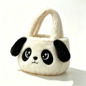 Custom Panda Plush <b>Backpack</b> Soft Fuzzy Animal Design for Kids Unisex 31cm-50cm Height - Product Image 5