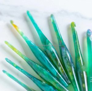 Catégorie de produit Crochets en résine colorés pour un artisanat de précision confortable Aiguilles à coudre à glissement durable et lisse - Product Image 3