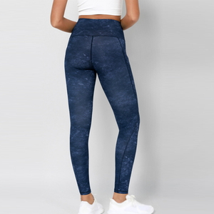 Leggings de Algodón 100% al por Mayor, Cintura Alta, Suaves, Ajustados, Control de Abdomen, para Mujer, Fitness, Colores Sólidos Personalizados, Leggings de Yoga - Product Image 5