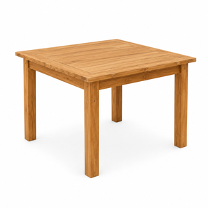 Ensemble de salle à manger d'extérieur pliable en teck massif avec table et chaises, meubles de jardin, patio, café, restaurant - Product Image 4