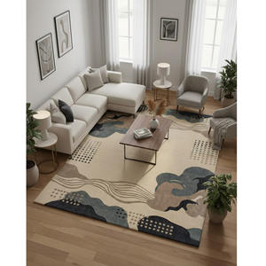 Alfombra Moderna de Lana Tufted a Mano de Color Sólido, Antideslizante, Apta para Mascotas, con Respaldo de Látex de Pelo Alto, para Decoración del Hogar, Navidad - Product Image 2