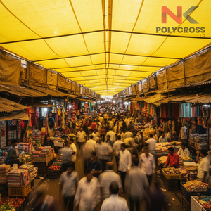 Lona de Mercado Resistente Estilo Lal Darwaja, Lona Tradicional India para Cubrir Puestos - Product Image 3