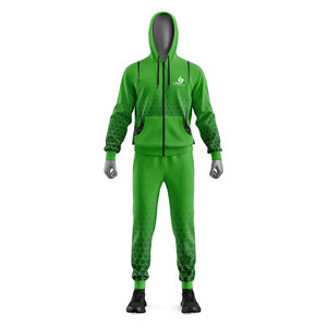 All Season Geometric Tracksuit Set Unisex Full <b>Zip</b> <b>Hooded</b> Sweatshirt and Athletic Pants Outfit Side Pockets Quick Dry Wear - Product Image 4