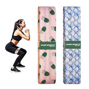 Premium Elastic Fabric Cotton Yoga Hip Resistance <b>Bands</b> Set for Adjustable Sports <b>Workout</b> Equipment Speed and Strength Training - Product Image 4