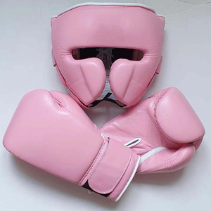Ensembles de boxe professionnels de qualité supérieure avec gants en cuir véritable et protège-guêtres pour l'entraînement MMA Sanda, matériaux EVA et PU - Product Image 3