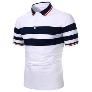 Camisas Polo a Rayas para Hombre, Manga Corta, Estilo Casual, Moda Urbana, Camisa Polo de Algodón Orgánico, Fabricada por TRIOTAKE INDUSTRY - Product Image 6