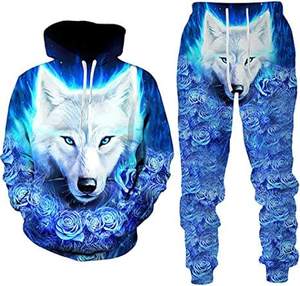 Conjunto Deportivo de Sudadera con Capucha y Pantalones de Chándal para Hombre y Mujer, Sublimación Sólida, 100% Poliéster, Ligero, Invierno, Personalizado - Product Image 3