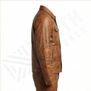 Chaqueta de Motociclista de Cuero Genuino para Hombre de la Mejor Calidad, Nueva Colección de Invierno, Chaquetas de Motocicleta con Protecciones Desmontables Personalizadas - Product Image 3