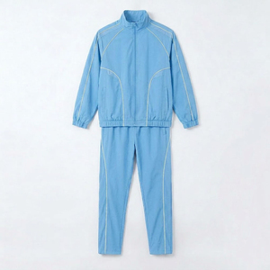 2026 Wholesale Custom Logo Mens Lightweight Polyester <b>Waterproof</b> Breathable <b>Tracksuit</b> 2 Piece Piping Windbreaker <b>tracksuit</b> set's - Product Image 3