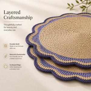 Low Quantity <b>Table</b> <b>Mat</b> Custom Washable Cotton Circular Wholesale Raffia <b>Table</b> <b>Mat</b> Heat Resistant Antislip <b>Table</b> <b>Mat</b> from India - Product Image 6