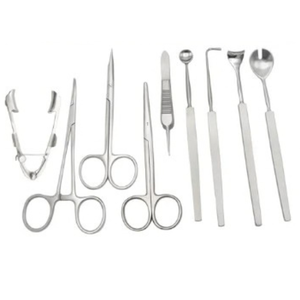 Kit de 10 Piezas de Instrumentos Quirúrgicos Manuales Reutilizables para Enucleación, Herramientas de Cirugía Oftálmica para Extracción de Ojos, Acero Inoxidable, Oftalmología - Product Image 2