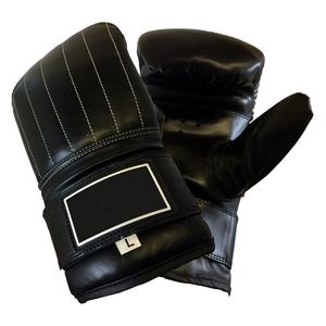 Gants de boxe lestés en cuir pour MMA, grappling, entraînement au sac de frappe, sparring, arts martiaux, avec fermeture réglable - Product Image 2