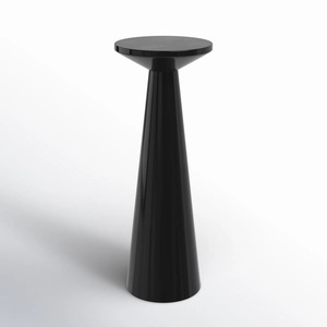 Mesa Auxiliar Escultural con Base Elevada y Tapa Redonda, Silueta Cónica Elegante y Diseño Contemporáneo Audaz para Bares - Product Image 1
