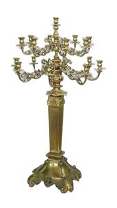 โคมไฟระย้าสีเทาโบราณ 5 แขนผู้ถือเทียนอื่นๆโคมไฟและขวดสําหรับตกแต่งคริสต์มาสโต๊ะกลางโคมไฟระย้า - Product Image 2