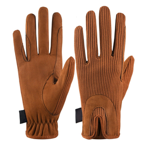 Gants d'équitation antidérapants en cuir, gants d'équitation confortables pour l'entraînement en plein air - Product Image 1