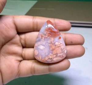 Cabochon en Agate Coton Naturel de Haute Qualité, Pierre Précieuse en Vrac pour la Fabrication de Bijoux - Product Image 2