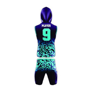 Ensemble de maillots unisexes 7V7 sans manches à capuche, anti-humidité, imprimé par sublimation, motif étoiles géométriques, pour adultes, toutes saisons - Product Image 6