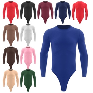 <span class=keywords><strong>Justaucorps</strong></span> une pièce pour hommes <span class=keywords><strong>justaucorps</strong></span> à manches longues tenue décontractée à la mode pour le travail à domicile <span class=keywords><strong>gym</strong></span> fitness se prélasser dormir danser - Product Image 1