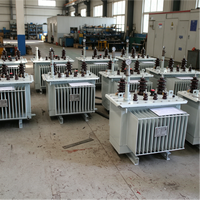 Transformateur de distribution triphasé immergé dans l'huile 100-630 kVA, 10 kV/0,4 kV, Dyn11, faible perte, IEC 60076, transformateur de puissance extérieur