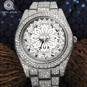 Reloj de Lujo Charm_Jewels de Acero Inoxidable para Hombre, Esfera Analógica de 40 mm, Esfera de Cristal, Movimiento Mecánico, Cierre Oculto con Botón de Presión 10 - Product Image 1