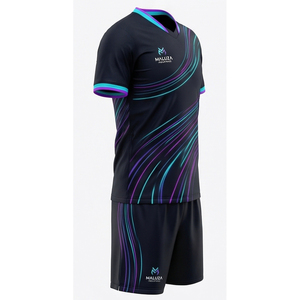 Maillot et short d'entraînement de basketball personnalisés, respirants, vêtements de sport athlétiques, style streetwear moderne, équipement d'équipe MALUZA INDUSTRIES - Product Image 3
