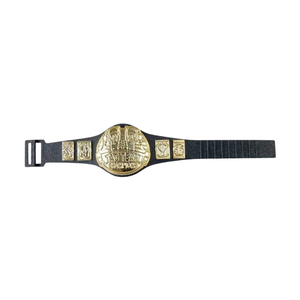 Cinturón de Campeonato de Lucha en Parejas con Emblema Dorado, Cinturón de Título de Cuero Personalizable de Primera Calidad para Deportes y Coleccionistas - Product Image 1