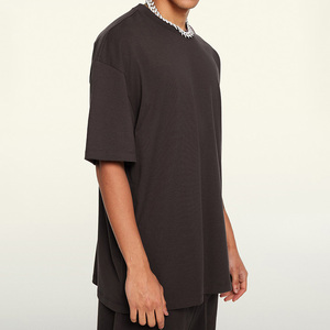 Camiseta de Algodón de Alta Calidad, Camisetas Lisas al por Mayor para Hombre, Camiseta de Manga Corta Oversize para Hombre - Product Image 3