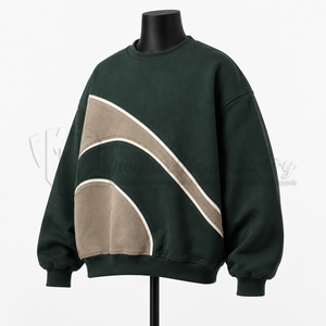 Custom Men's <b>Sweatshirt</b> Oversized Crewneck Pullover <b>Fleece</b> <b>Sweatshirt</b> Streetwear Casual <b>Sweatshirt</b> Manufacturer Wholesale - Product Image 3