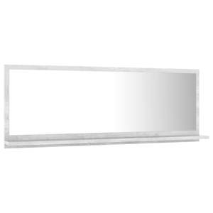 กระจกสีเทาคอนกรีต 39.4 X 4.1 X 14.6 นิ้ว กระจกห้องน้ำทำจากไม้และอะคริลิก - Product Image 3