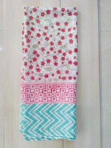 Lightweight Block Printed Wholesale Pareos for Women Beach Wear Lightweight Cotton <b>Sarongs</b> Long Scarfs 100% Cotton <b>Sarong</b> - Product Image 2