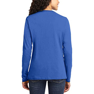 Camiseta de Verano de Alta Calidad para Gimnasio, Talla Grande, para Mujer, al por Mayor, Informal, 100% Algodón, Cuello Redondo, Hombros Caídos - Product Image 2