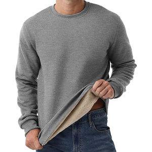Sweat-shirt en coton biologique pour homme, lavage stone washed, molleton brossé durable, col rond, coupe décontractée, écologique, toucher doux - Product Image 2