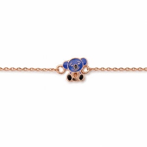 18kt Gold Koala <b>Bear</b> Charm Chain Bracelet High Polish Enamel Fashion Jewelry for Girls Kids Daily Wear Party Gift <b>Cute</b> Animal - Product Image 3